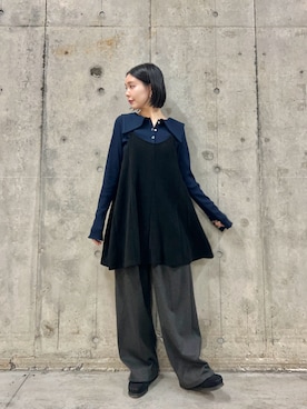 「アイテム（ピアス（両耳用））」を使った、beeeさん（レディース・155cm）の秋コーディネート