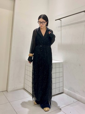 「SMELLY（スメリー）のアイテム（ピアス（両耳用））」を使った、beeeさん（レディース・155cm）の秋コーディネート