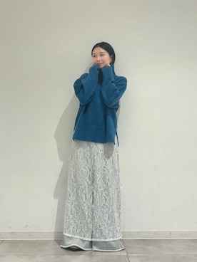 「SMELLY（スメリー）のアイテム（ピアス（両耳用））」を使った、beeeさん（レディース・155cm）の冬コーディネート