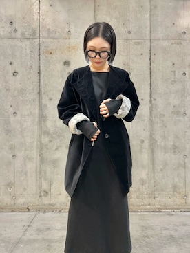 「アイテム（その他アウター）」を使った、beeeさん（レディース・155cm）の秋コーディネート