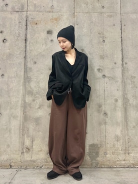 「アイテム（スウェットパンツ）」を使った、beeeさん（レディース・155cm）の秋コーディネート