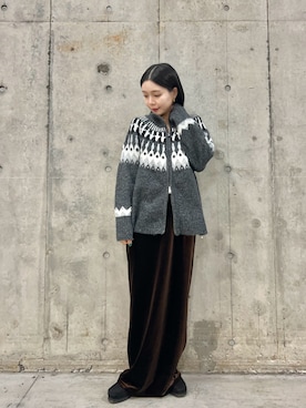 「アイテム（ピアス（両耳用））」を使った、beeeさん（レディース・155cm）の秋コーディネート