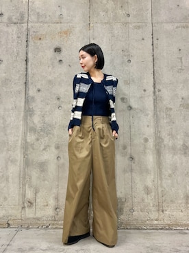 「アイテム（ベスト）」を使った、beeeさん（レディース・155cm）の秋コーディネート