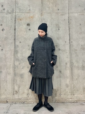 「SENSEOFPLACE」｜「アイテム（ジャケット/アウター）」を使った、beeeさん（レディース・155cm）の冬コーディネート