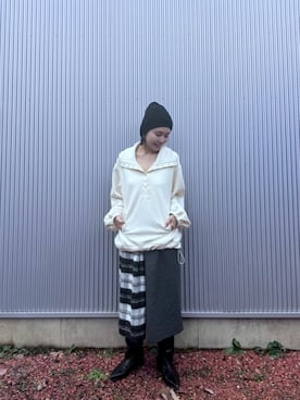 「アイテム（その他トップス）」を使った、beeeさん（レディース・155cm）の冬コーディネート