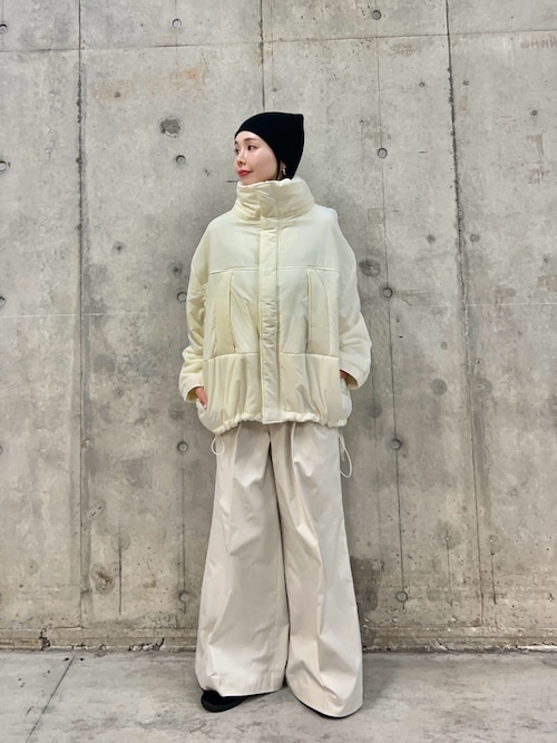 yori 撥水ハードブルゾン　アイボリー36（美品） セール】『2WAY仕様/撥水』『UR TECH』モンスターブルゾン（ダウン