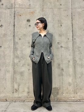 「アイテム（ピアス（両耳用））」を使った、beeeさん（レディース・155cm）の秋コーディネート