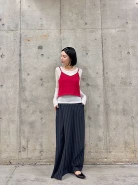 「KBF（ケイビーエフ）のアイテム（トップス）」を使った、beeeさん（レディース・155cm）の春コーディネート