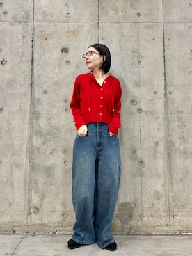 「アイテム（ニット/セーター）」を使った、beeeさん（レディース・155cm）の秋コーディネート