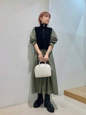ワンピースを使った ニットベスト の人気ファッションコーディネート Wear