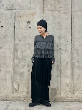 「アイテム（ニット/セーター）」を使った、beeeさん（レディース・155cm）の秋コーディネート