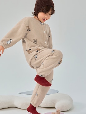 「アイテム（ルームウェア）」を使った、KidsTeddyさん（レディース・100cm）の秋コーディネート