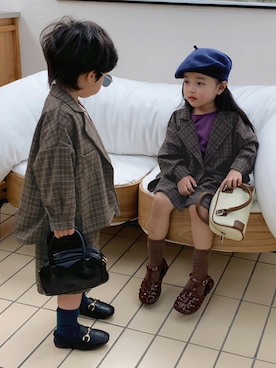 「アイテム（ジャケット/アウター）」を使った、KidsTeddyさん（レディース・100cm）の秋コーディネート