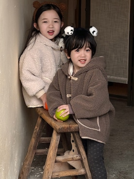 「アイテム（ジャケット/アウター）」を使った、KidsTeddyさん（レディース・100cm）の冬コーディネート