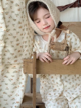 「アイテム（ルームウェア）」を使った、KidsTeddyさん（レディース・100cm）の秋コーディネート