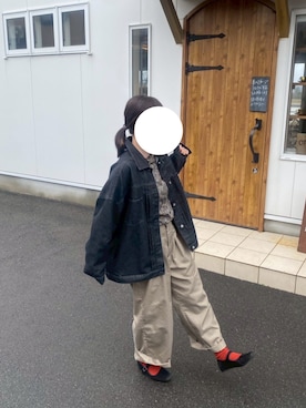 「Java（ジャバ）のアイテム（パンツ）」を使った、wfさん（レディース・160cm）の冬コーディネート