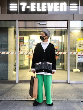 「sneeuw（スニュウ）のアイテム」を使った、YAMAMONさん（メンズ・172cm）の秋コーディネート