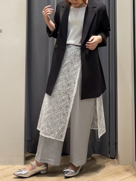 「Te chichi TERRASSE（テチチテラス）のアイテム（ジャケット/アウター）」を使った、Chicoさん（レディース・152cm）の秋コーディネート