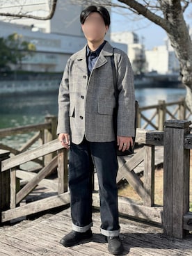 「20/80（テゥエンティーエイティー）のアイテム」を使った、Sachaさん（メンズ・171cm）の冬コーディネート