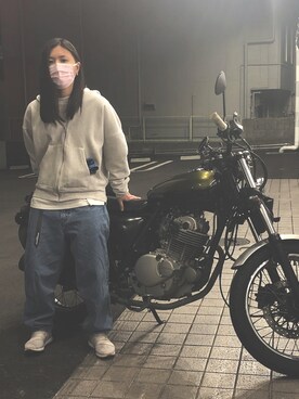 パーカーを使った バイク のレディース人気ファッションコーディネート Wear