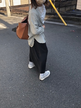 「Whim Gazette（ウィムガゼット）のアイテム（アクセサリー）」を使った、鈴木さん（レディース・154cm）の秋コーディネート