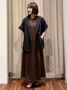 「マタニティコーデ」｜kanakoさん（レディース・160cm）の夏コーディネート