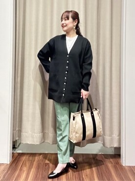 「Lee（リー）のアイテム（トートバッグ）」を使った、kanakoさん（レディース・160cm）の秋コーディネート