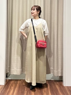 「Lee（リー）のアイテム（ショルダーバッグ）」を使った、kanakoさん（レディース・160cm）の秋コーディネート