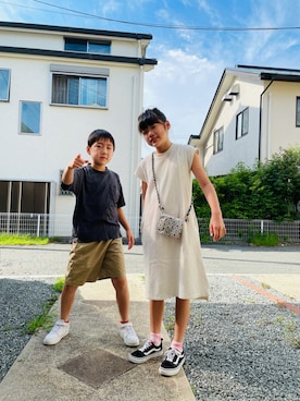 emi_mitoさん（キッズ・138cm）の夏コーディネート