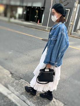 「アイテム（ジャケット/アウター）」を使った、lollipopさん（レディース・171cm）の春コーディネート