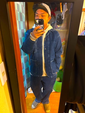 「UNIQLO（ユニクロ）のアイテム（デニムジャケット）」を使った、wear69さん（骨格ナチュラル・メンズ・167cm）の秋コーディネート