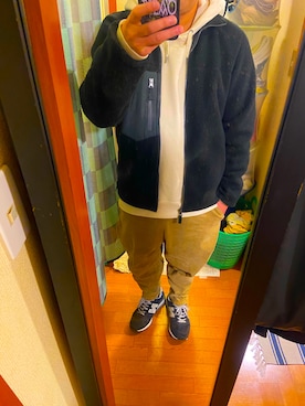 「Levi's（リーバイス）のアイテム（その他アウター）」を使った、wear69さん（メンズ・167cm）の冬コーディネート