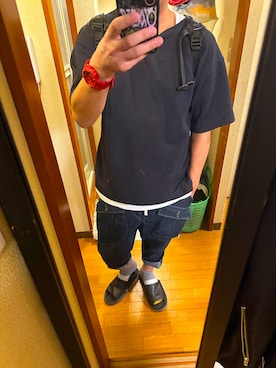 「RAGEBLUE（レイジブルー）のアイテム（パンツ）」を使った、wear69さん（骨格ナチュラル・メンズ・167cm）の夏コーディネート