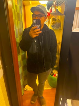 「Levi's（リーバイス）のアイテム（その他アウター）」を使った、wear69さん（メンズ・167cm）の冬コーディネート