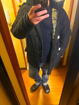 「アイテム（モッズコート）」を使った、wear69さん（メンズ・167cm）の冬コーディネート