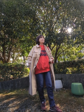「Samansa Mos2（サマンサ モスモス）のアイテム（その他アウター）」を使った、yumi*さん（レディース・163cm）の冬コーディネート