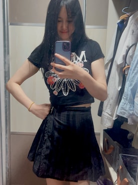 「McQ（マックキュー）のアイテム」を使った、Pollyさん（レディース・173cm）の秋コーディネート
