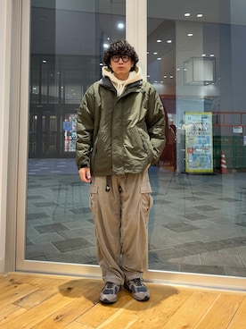 「URBAN RESEARCH DOORS（アーバンリサーチドアーズ）のURD 裏ボアナイロンブルゾン（ブルゾン）」を使った、isamuさん（メンズ・168cm）の秋コーディネート