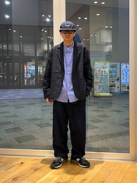 「URBAN RESEARCH DOORS（アーバンリサーチドアーズ）のUtility Denim Pants（デニムパンツ）」を使った、isamuさん（メンズ・168cm）の夏コーディネート