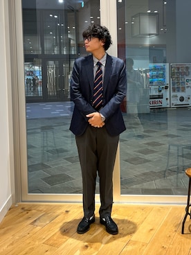 「アイテム（その他アウター）」を使った、isamuさん（メンズ・168cm）の秋コーディネート