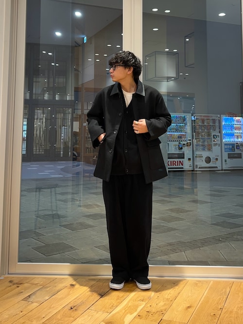 ENDS and MEANS キルティードカバーオールフェードブラック XL wfeld(フェルド) FlexDura Denim Coverall フレックスデュラ デニム