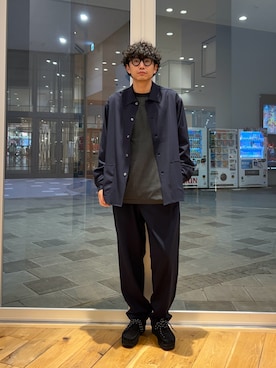 「イチ推しジャケットスタイル」｜「アイテム（その他アウター）」を使った、isamuさん（メンズ・168cm）の秋コーディネート