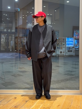 「Snow Peak（スノーピーク）の『別注』Snow Peak Apparel×DOORS　POCKET LOGO SHORT-SLEEVE T-SHIRTS（Tシャツ/カットソー、グレー系）」を使った、isamuさん（メンズ・168cm）の春コーディネート