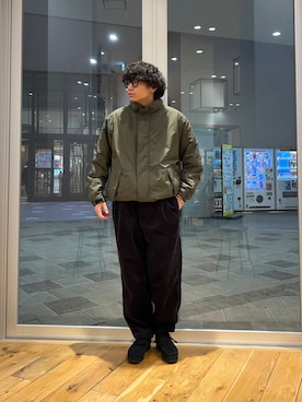 「URBAN RESEARCH DOORS（アーバンリサーチドアーズ）のURD 裏ボアナイロンブルゾン（ブルゾン）」を使った、isamuさん（メンズ・168cm）の冬コーディネート