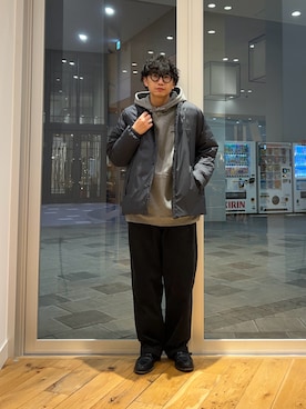 「アイテム（その他アウター）」を使った、isamuさん（メンズ・168cm・20代）の冬コーディネート