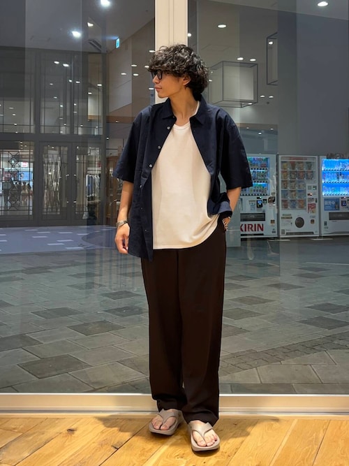 ヘンプコットン レギュラーカラーシャツ