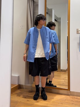 「EKAL（エカル）のアイテム」を使った、isamuさん（メンズ・168cm）の夏コーディネート