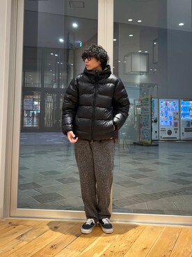 「ダウンで作る大人コーデ」｜いさむさん（メンズ・168cm）の冬コーディネート
