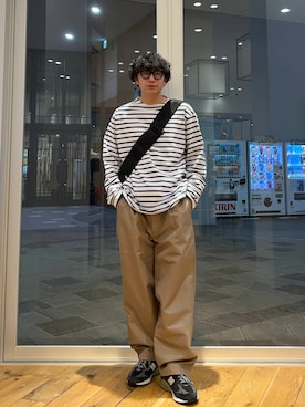「YAKPAK（ヤックパック）のアイテム」を使った、いさむさん（メンズ・168cm）の春コーディネート