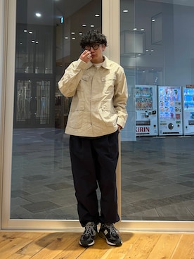 「Snow Peak（スノーピーク）のアイテム（ブルゾン）」を使った、いさむさん（メンズ・168cm）の春コーディネート